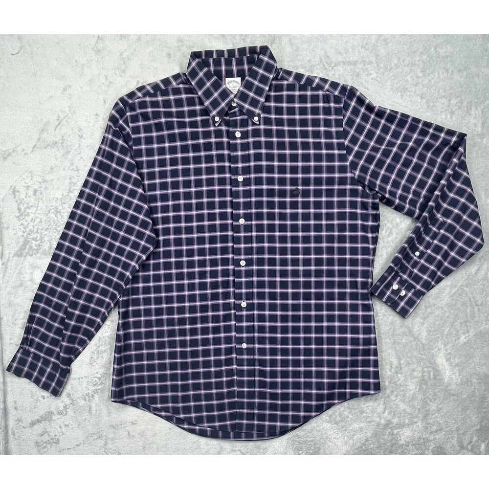 Brooks Brothers Large Regent Dress Shirt 1818 Button Down Plaid
